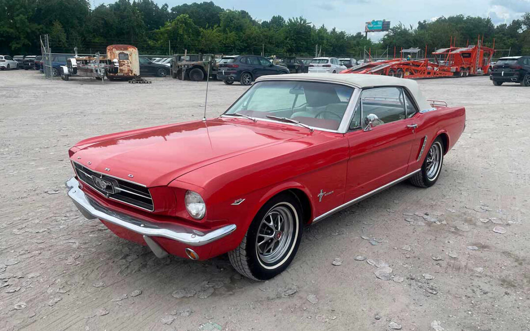 Købte original Mustang fra 1965 af den lokale Ford forhandler